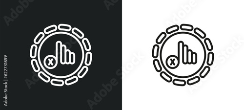 no outline icon in white and black colors. no flat vector icon from electrian connections collection for web, mobile apps and ui.