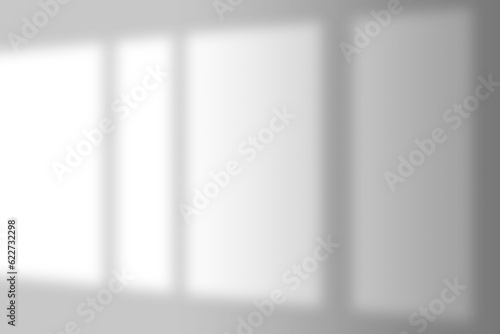 Fototapeta Naklejka Na Ścianę i Meble -  Window shadow.  Blinds shade isolated on transparent background. Sunshade  Photorealistic transparent shadows png