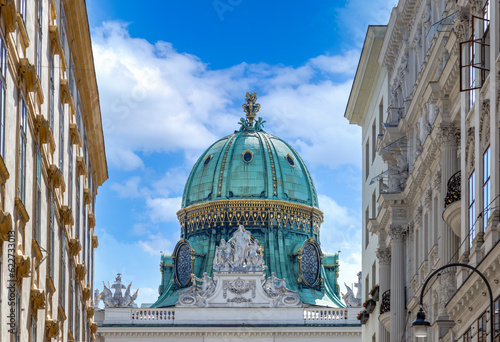 Austria, Vienna, famous Hofburg palace and Heldenplatz.