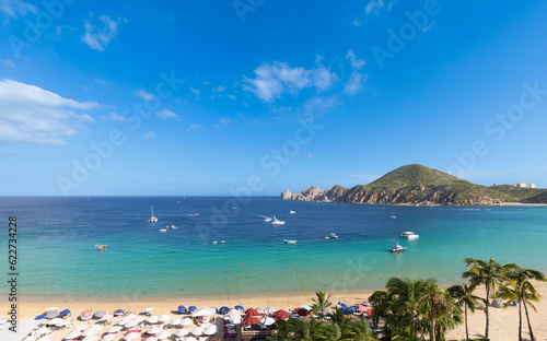 Scenic beaches, playas, and hotels of Cabo San Lucas, Los Cabos, in Hotel Zone, Zona Hotelera.