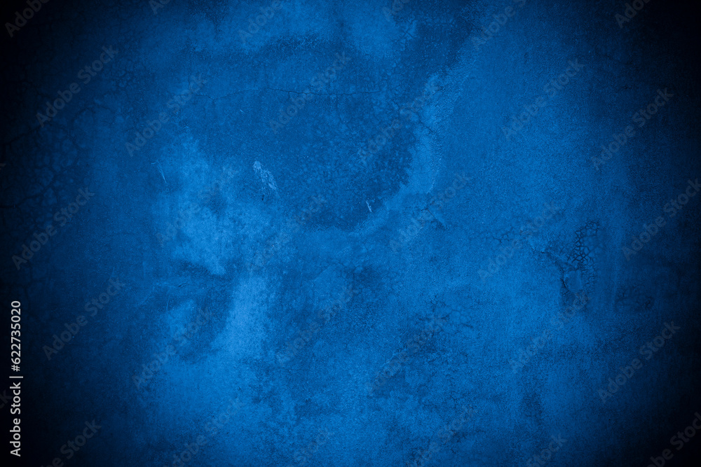 Old wall pattern texture cement blue dark abstract blue color design are light with black gradient background. Old wall pattern texture cement blue dark abstract blue color design are light with black gradient background.