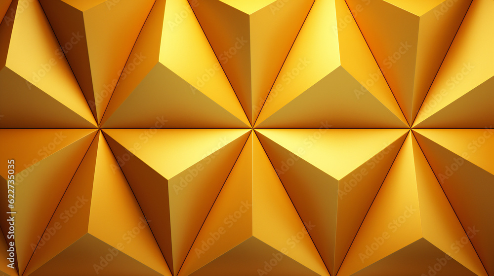 Geometrical Pattern, Yellow Geometrical Pattern, Yellow