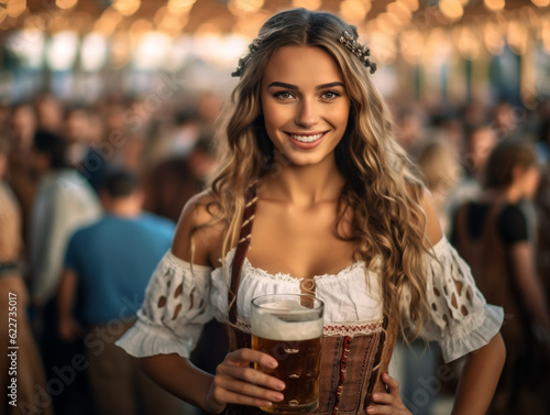 Beer for Oktoberfest from sexy girl 