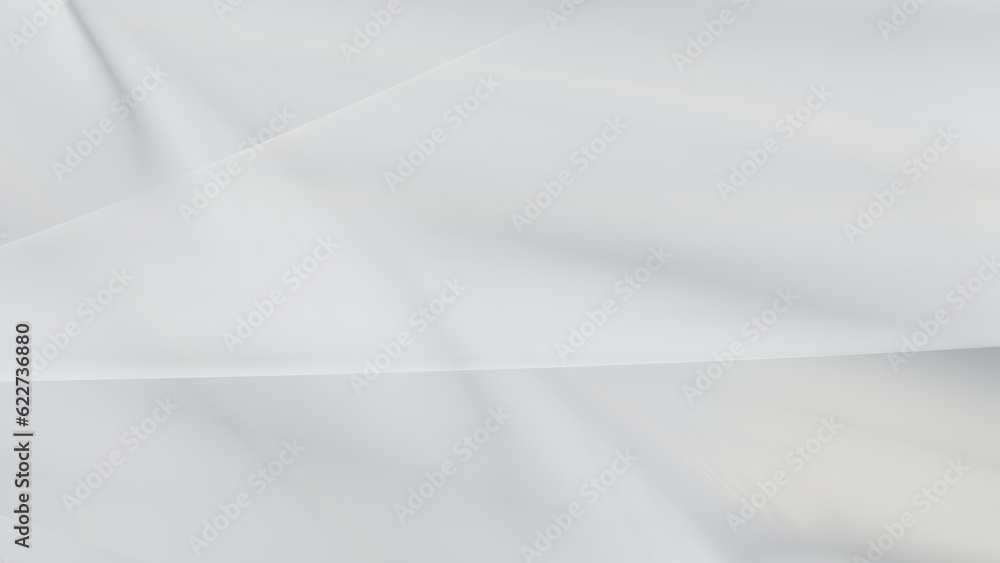 Obraz premium Abstract white background with smooth lines in 3d rendering for posters concept
