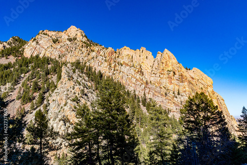 Rocky Mountain Snow capped peaks and endless vistas near Boulder and Estes Park Colorado 