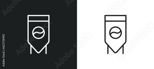 fermentation outline icon in white and black colors. fermentation flat vector icon from drinks collection for web, mobile apps and ui.