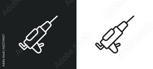 sealants outline icon in white and black colors. sealants flat vector icon from dentist collection for web, mobile apps and ui.