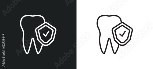 prophylaxis outline icon in white and black colors. prophylaxis flat vector icon from dentist collection for web, mobile apps and ui.