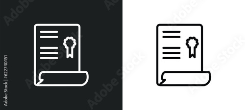 charter outline icon in white and black colors. charter flat vector icon from delivery and logistics collection for web, mobile apps and ui.