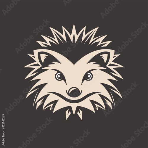 Hedgehog or porcupine logo design in vector format.