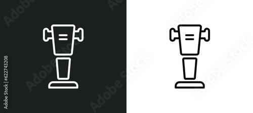rammer outline icon in white and black colors. rammer flat vector icon from construction collection for web, mobile apps and ui.