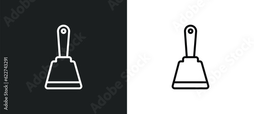 bolster outline icon in white and black colors. bolster flat vector icon from construction collection for web, mobile apps and ui.