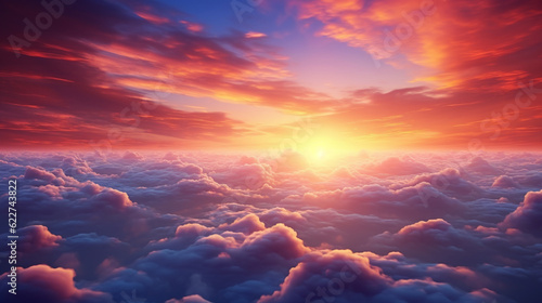 The sunset was absolutely spectacular, with brilliantly colorful clouds illuminated.