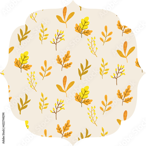 Background with leaves abstract design.