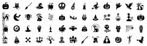Halloween icon set, vector illustration © 4zevar