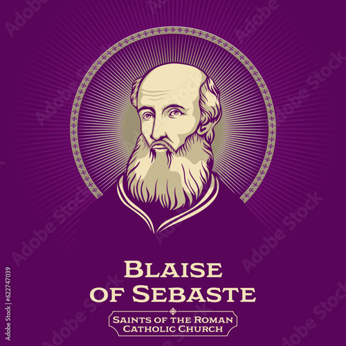 Catholic Saints. Blaise of Sebaste was a physician and bishop of Sebastea in historical Armenia who is venerated as a Christian saint and martyr.