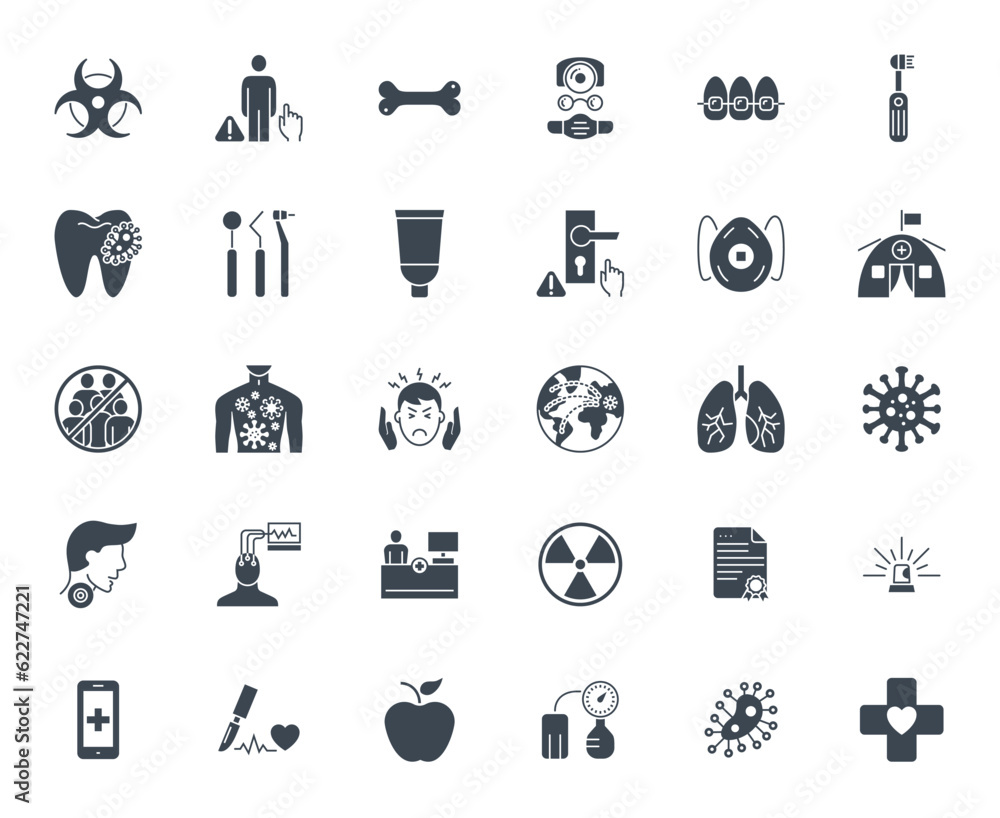 Medical Vector Icons Set. Glyph Icons, Sign and Symbols in Solid Design. Medicine, Health Care and Coronavirus COVID 19 pandemic. Mobile Concepts and Web Apps. Modern Infographic Logo and Pictogram Medical Vector Icons Set. Glyph Icons, Sign and Symbols in Solid Design. Medicine, Health Care and Coronavirus COVID 19 pandemic. Mobile Concepts and Web Apps. Modern Infographic Logo and Pictogram