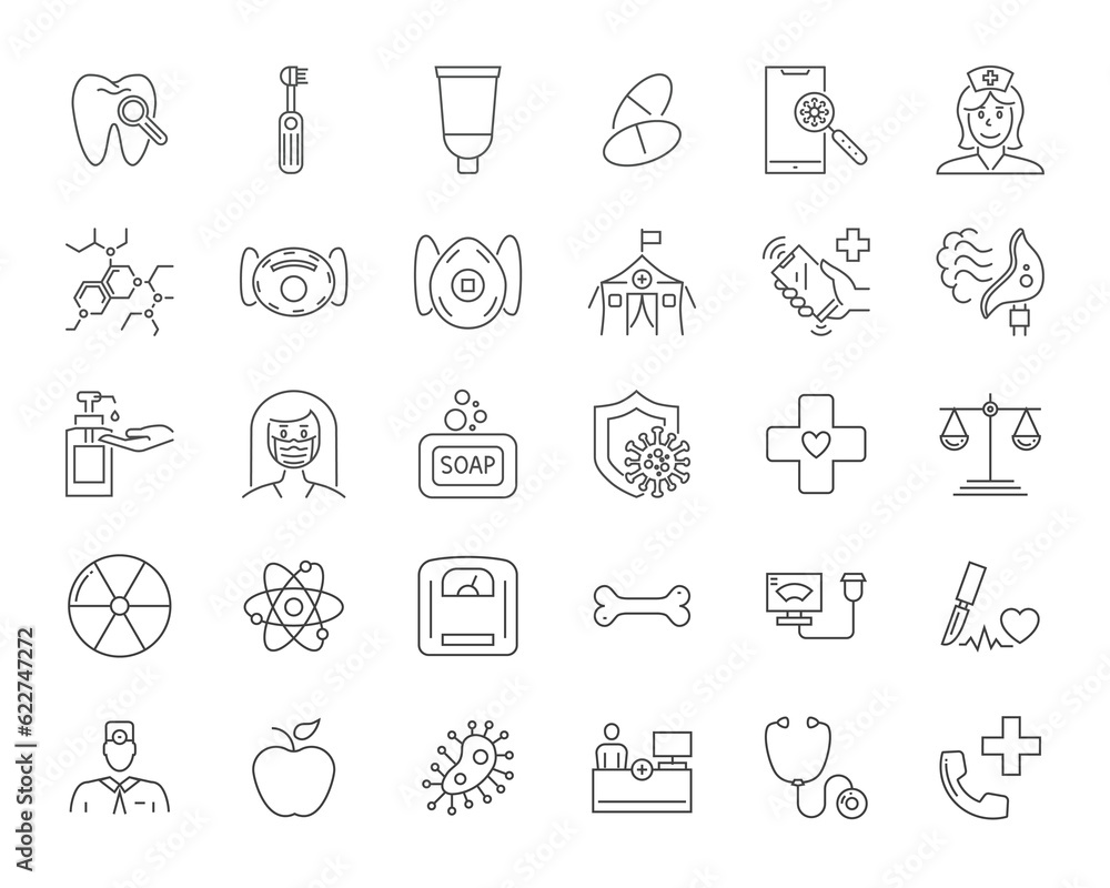 Medical Vector Icons Set. Line Icons, Sign and Symbols in Linear Design. Medicine, Health Care and Coronavirus COVID-19 pandemic. Mobile Concepts and Web Apps. Modern Infographic Logo and Pictogram. Medical Vector Icons Set. Line Icons, Sign and Symbols in Linear Design. Medicine, Health Care and Coronavirus COVID-19 pandemic. Mobile Concepts and Web Apps. Modern Infographic Logo and Pictogram.