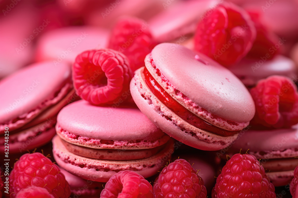 Obraz premium colorful macarons on background