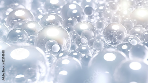 Wallpaper Mural Seamless abstract white bokeh blur background texture transparent overlay. Generative Ai Torontodigital.ca