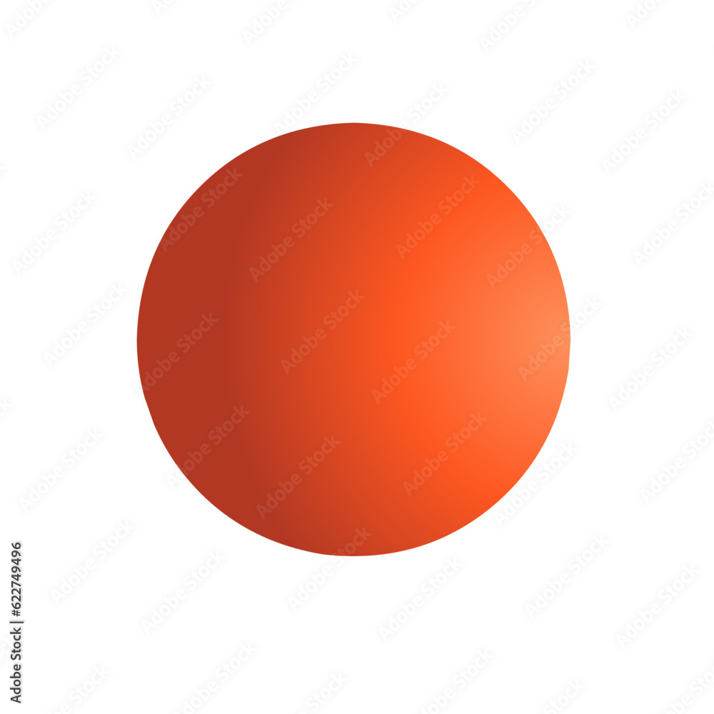 red sphere isolated on white
