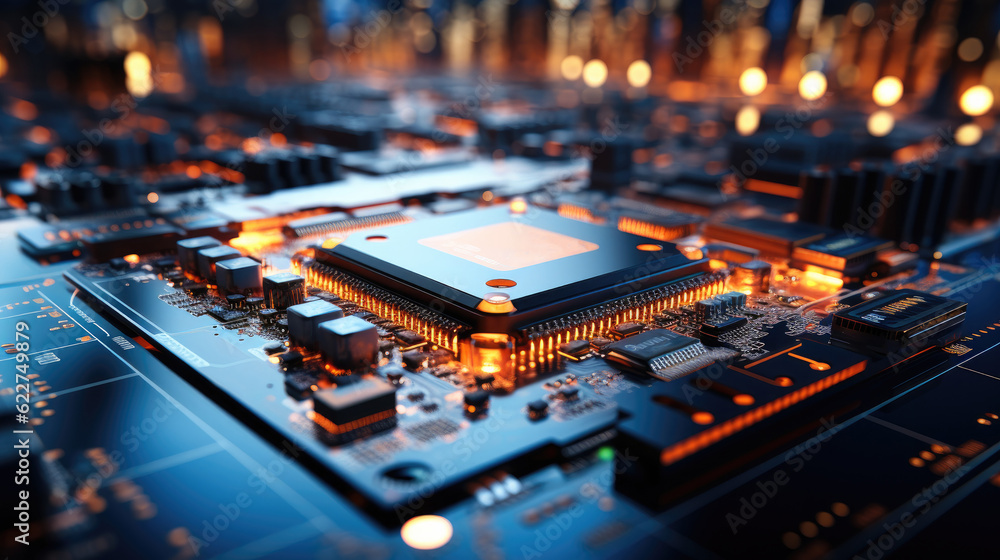 Close up view of a modern GPU card with circuit, Central Computer Processors CPU and GPU concept. Close up view of a modern GPU card with circuit, Central Computer Processors CPU and GPU concept.