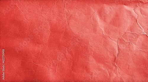 Wallpaper Mural Red Used Parchment Paper Texture - Background, Wallpaper, or Art Print Template - Weathered and Vintage with Depth, Folds, and Lines - Generative AI Torontodigital.ca