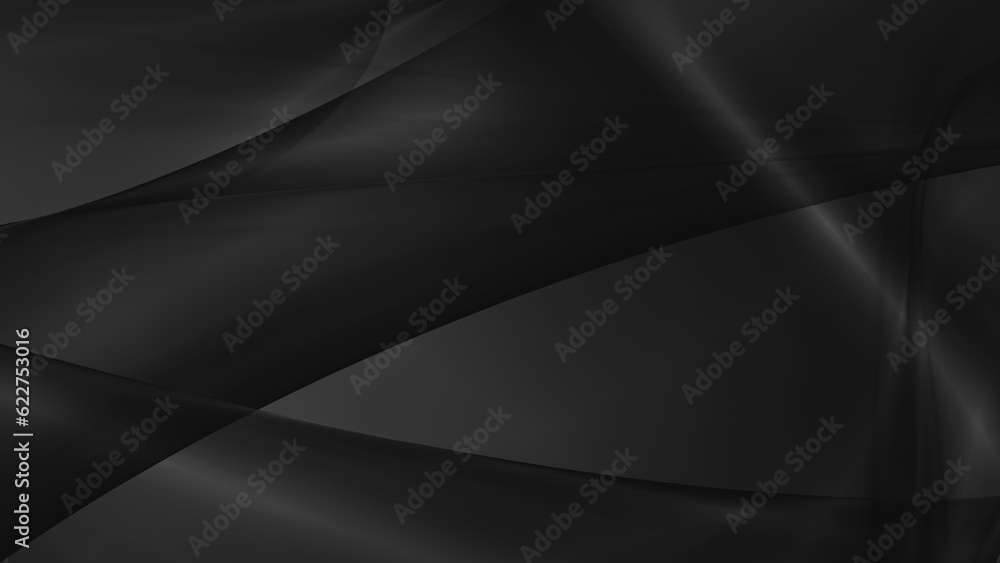 Abstract black background with smooth lines in 3d rendering for posters concept Abstract black background with smooth lines in 3d rendering for posters concept