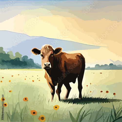 portrait of a cow