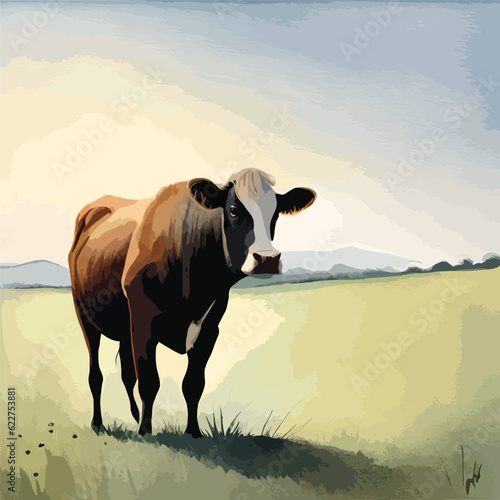 portrait of a cow