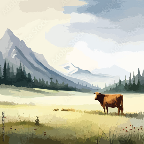 portrait of a cow