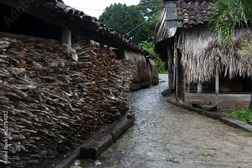 Streets and alleys with houses in Maragogipinho photo