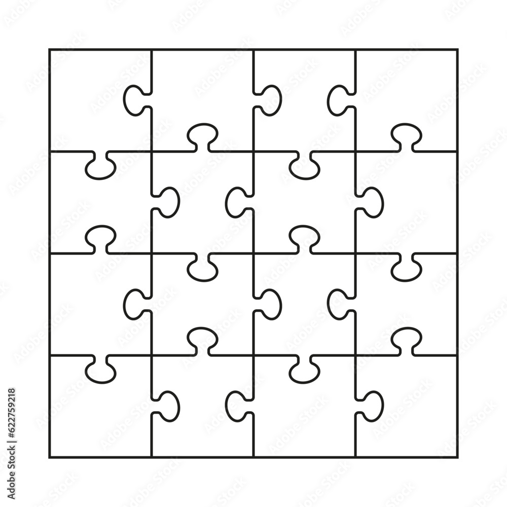 Simple puzzles on a white background. Simple puzzles on a white background.