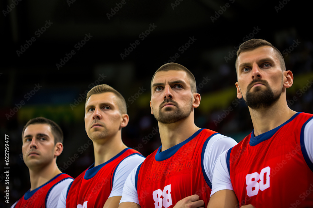 Fototapeta premium National Basketball Team. generative AI