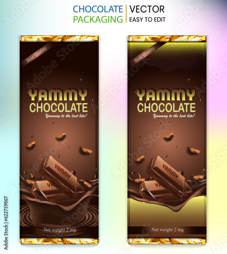 Chocolate packaging, chocolate Label, Milk pack, Choco milk pack, Free vector packaging, Taste chocolate, Chocolate Bar, Coco bar vector, Yammy, Tasty.