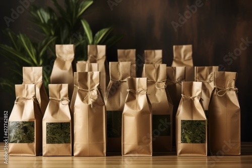 sustainable packaging with plants