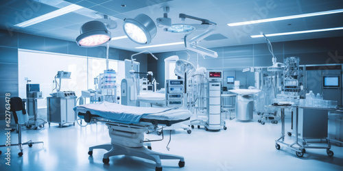 equipment and medical devices in modern operating room photo