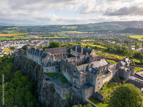Картината върху платно Aerial drone photo of Stirling Castle