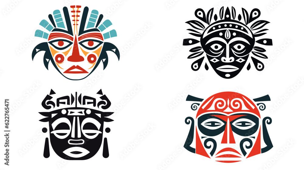 Obraz premium Awe-Inspiring African War Mask Unveiling the Powerful Traditions and Symbolism Behind This Ancient Artifact