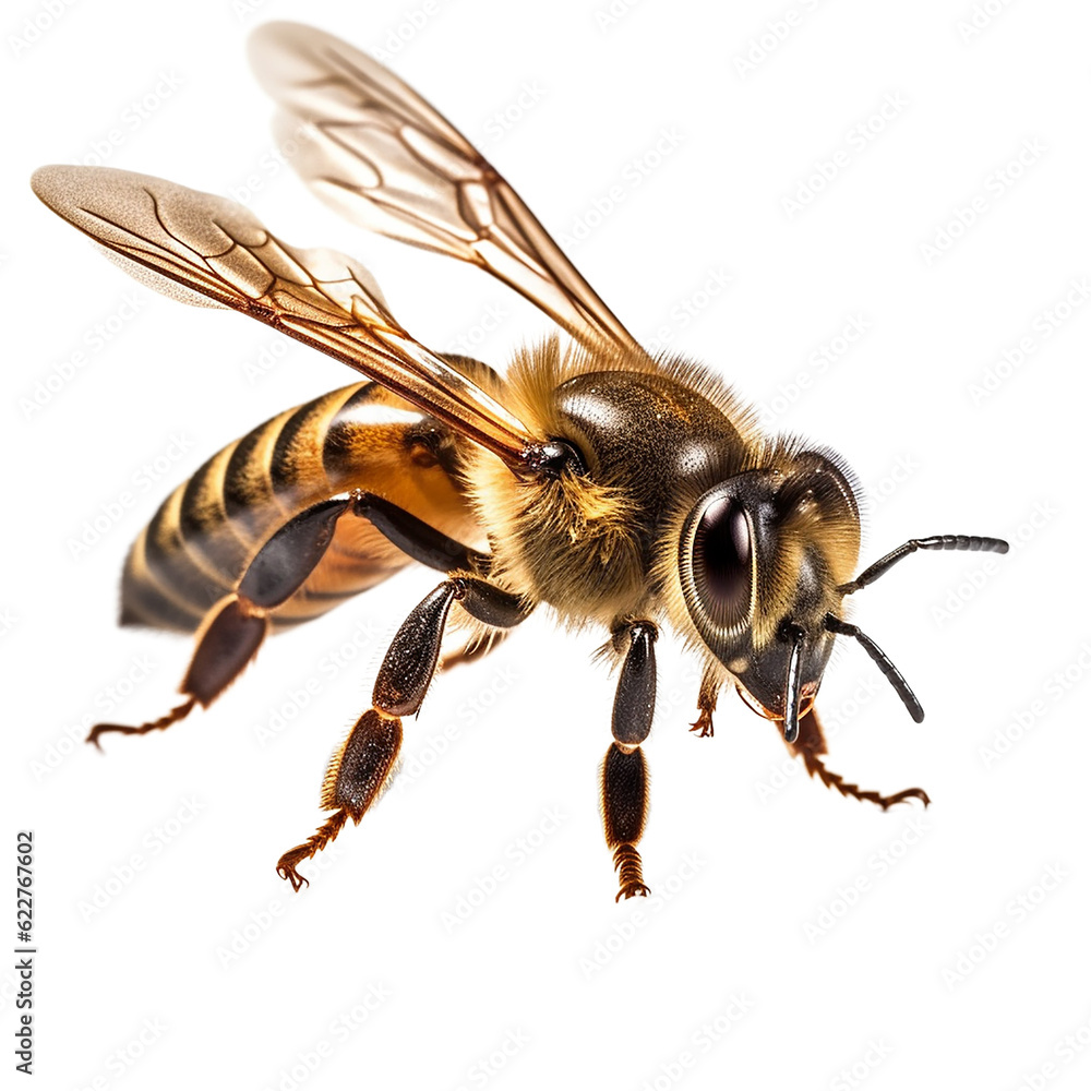 honey bee walking isolated on transparent background cutout honey bee walking isolated on transparent background cutout