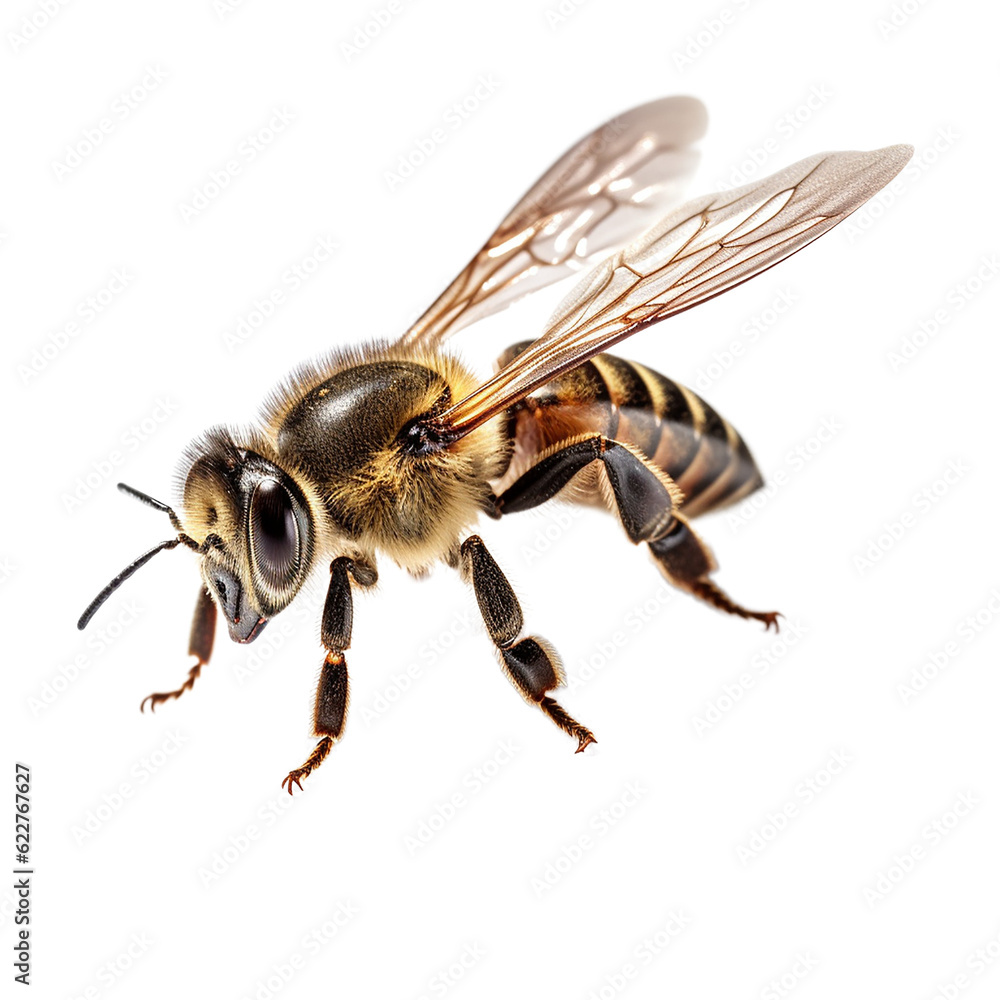 honey bee walking isolated on transparent background cutout honey bee walking isolated on transparent background cutout