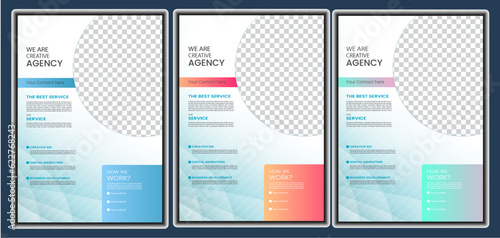 modern digital marketing agency flyer template