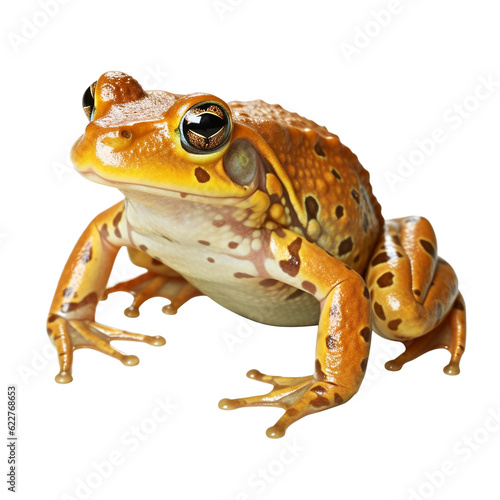 frog batrachian toad bullfrog amphibian reptile animal transparent background cutout, generative ai