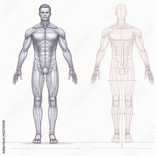 human body anatomy sketch