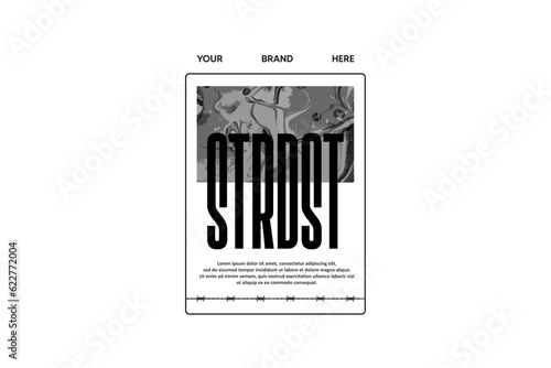 streetwear urban fashion template for printing