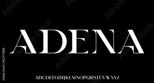 ADENA. the luxury and elegant font glamour style	