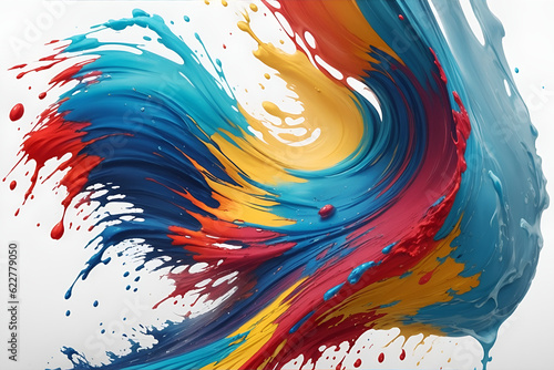 Color splash background. AI generated illustration