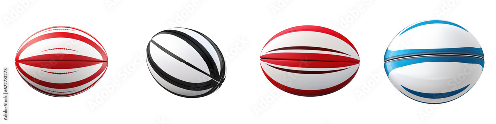 Rugby Ball clipart collection, vector, icons isolated on transparent background Rugby Ball clipart collection, vector, icons isolated on transparent background