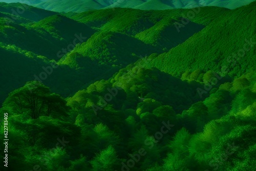 beautiful forest and nature landscape Generated Ai technology © zooriii arts
