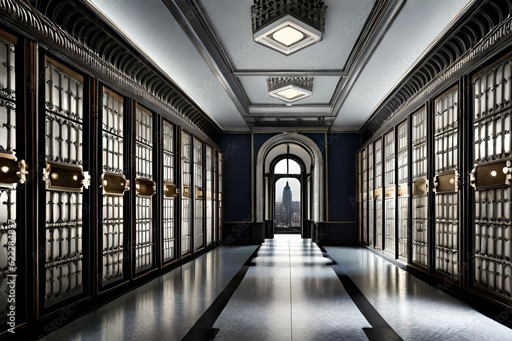 corridor in a hotel